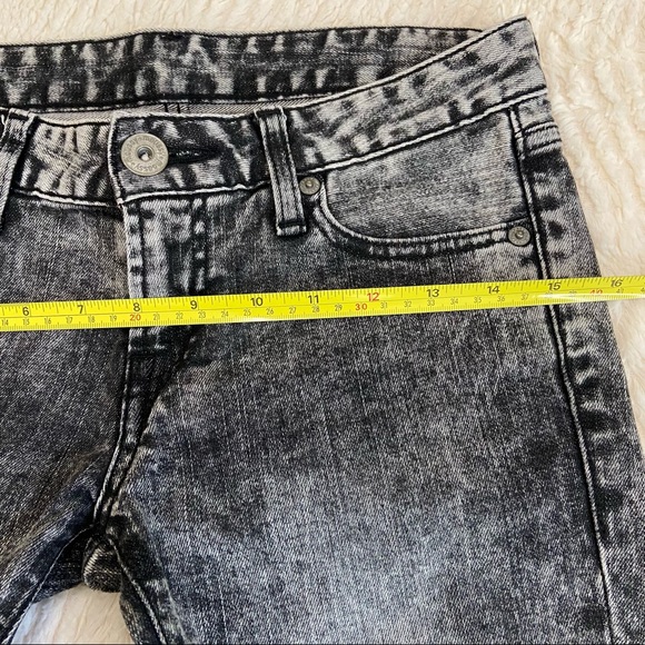 MOUSSY Vintage Black Acid Jeans - Size:26 - Picture 10 of 14